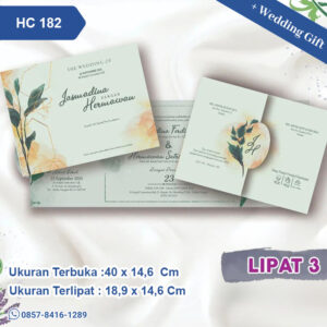 Undangan Pernikahan Cetak HC 182