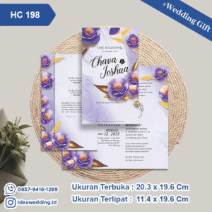 Undangan Pernikahan Cetak HC 198