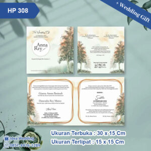 Undangan Pernikahan Cetak HP 308