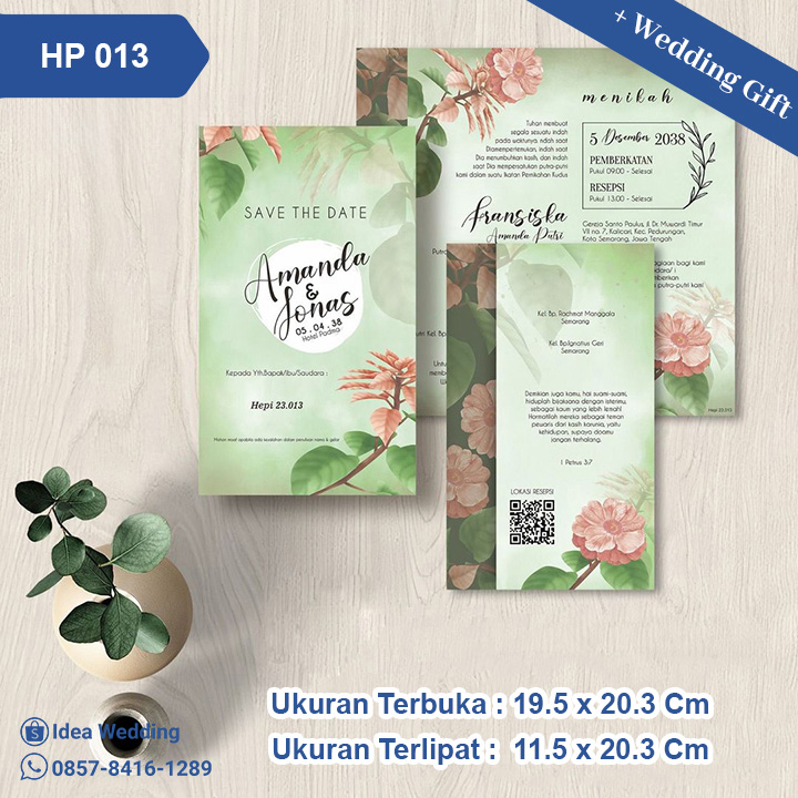 Undangan Pernikahan Cetak HP 013