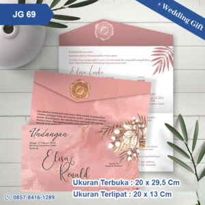 Undangan Pernikahan Cetak JG 69