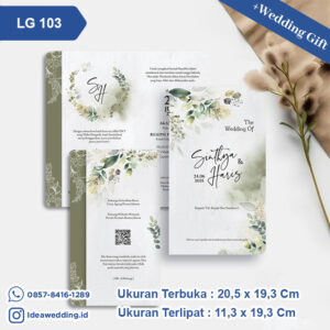 Undangan Pernikahan Cetak LG 103