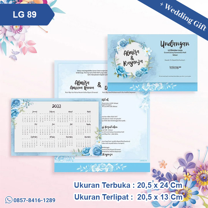 Undangan Pernikahan Cetak LG 89