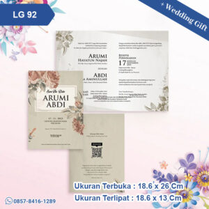Undangan Pernikahan Cetak LG 92