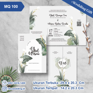 Undangan Pernikahan Cetak MQ 100