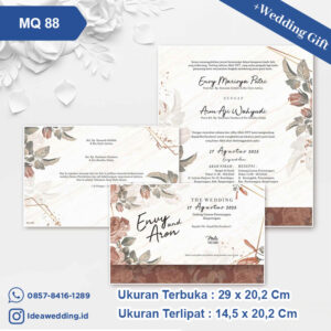 Undangan Pernikahan Cetak MQ 88