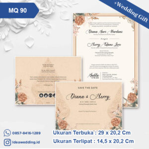Undangan Pernikahan Cetak MQ 90