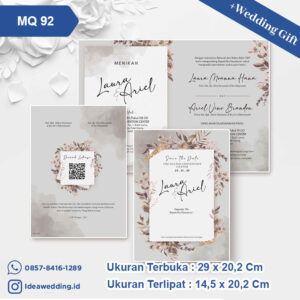 Undangan Pernikahan Cetak MQ 92