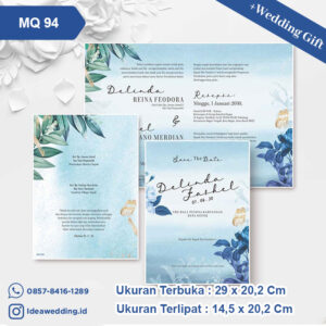 Undangan Pernikahan Cetak MQ 94