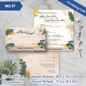 Undangan Pernikahan Cetak MQ 97