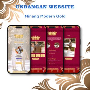 Undangan Website Pernikahan Minang Modern Gold