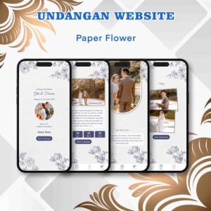 Undangan Website Pernikahan Paper Flower