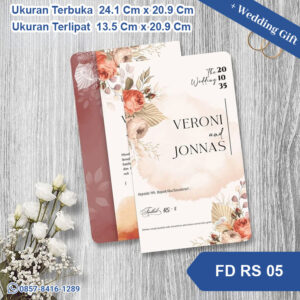 Undangan Pernikahan Cetak FD RS 05