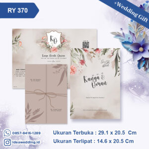 Undangan Pernikahan Cetak RY 370