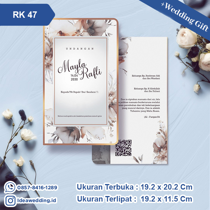 Undangan Pernikahan Cetak RK 47