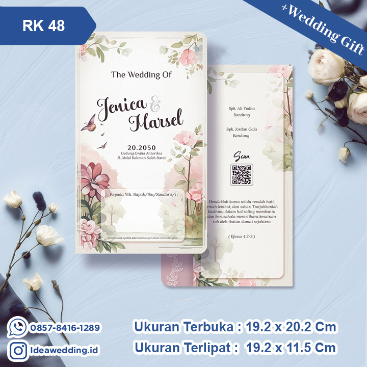 Undangan Pernikahan Cetak RK 48