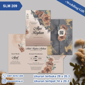 Undangan Pernikahan Cetak SLM 209