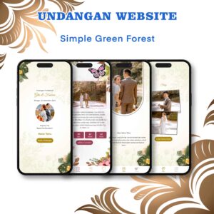 Undangan Website Pernikahan Simple Green Forest