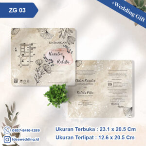 Undangan Pernikahan Cetak ZG 03