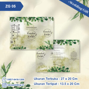 Undangan Pernikahan Cetak ZG 05