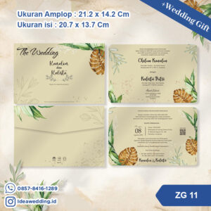 Undangan Pernikahan Cetak ZG 11