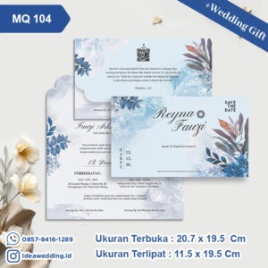 Undangan Pernikahan Cetak MQ 104