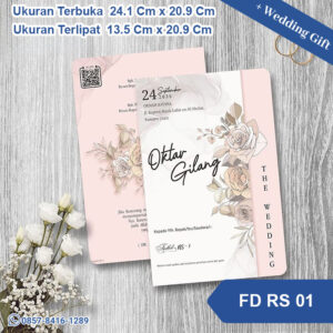 Undangan Pernikahan Cetak FD RS 01