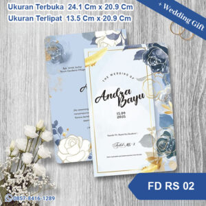 Undangan Pernikahan Cetak FD RS 02