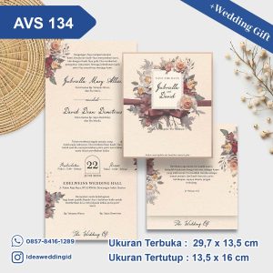 Undangan Pernikahan Cetak AVS 134