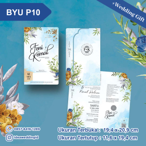 Undangan Pernikahan Cetak BYU P10