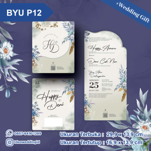 Undangan Pernikahan Cetak BYU P12