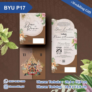 Undangan Pernikahan Cetak BYU P17