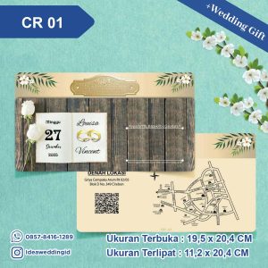 Undangan Pernikahan Cetak CR 01