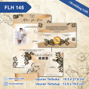 Undangan Pernikahan Cetak FLH 145