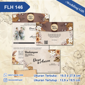 Undangan Pernikahan Cetak FLH 146