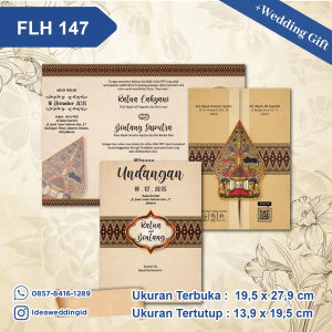 Undangan Pernikahan Cetak FLH 147