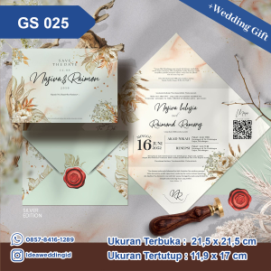 Undangan Pernikahan Cetak GS 025