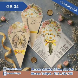 Undangan Pernikahan Cetak GS 34
