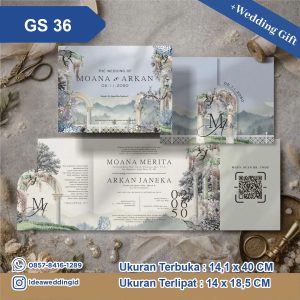 Undangan Pernikahan Cetak GS 36