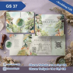 Undangan Pernikahan Cetak GS 37