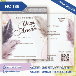 Undangan Pernikahan Cetak HC 186