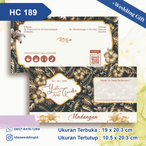 Undangan Pernikahan Cetak HC 189