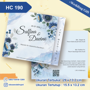 Undangan Pernikahan Cetak HC 190