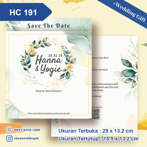 Undangan Pernikahan Cetak HC 191