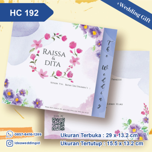 Undangan Pernikahan Cetak HC 192