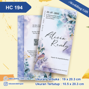 Undangan Pernikahan Cetak HC 194