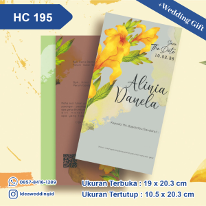 Undangan Pernikahan Cetak HC 195