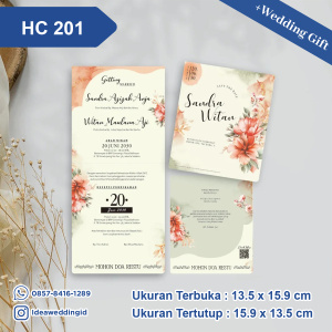 Undangan Pernikahan Cetak HC 201