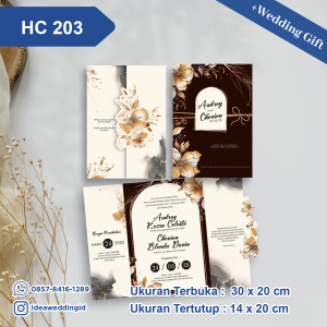 Undangan Pernikahan Cetak HC 203