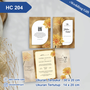 Undangan Pernikahan Cetak HC 204